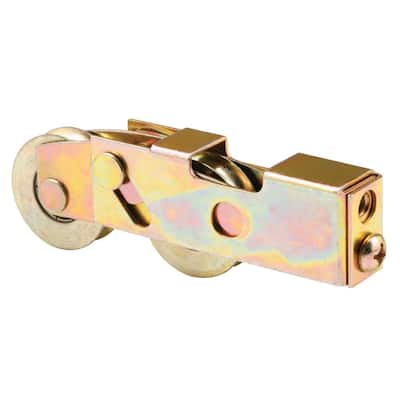 Prime-Line 1-1/4 in., Steel, Tandem Roller Assembly with Ball Bearing and Plain Back Housing, Keller