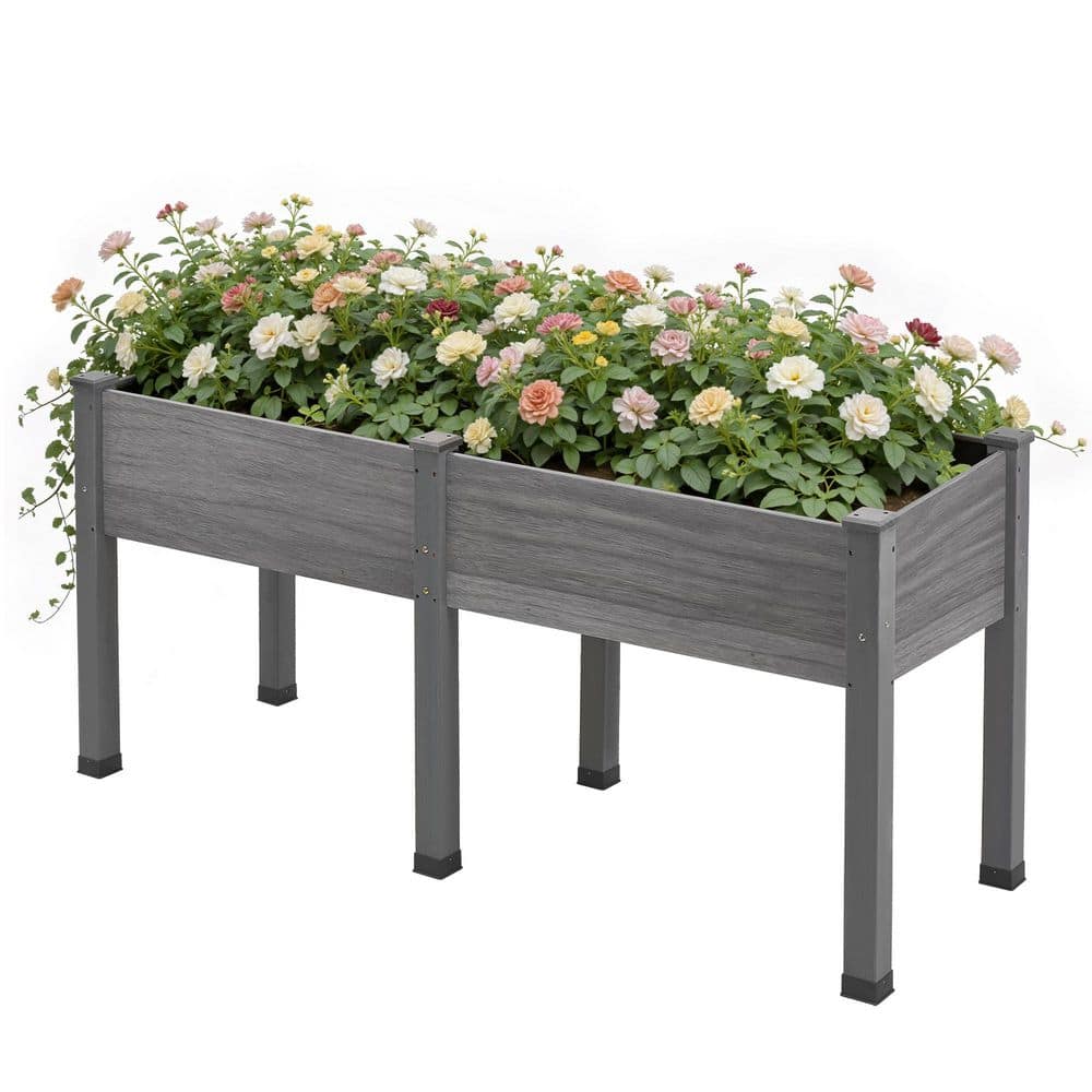 Gray Wood Outdoor Raised Garden Bed (72 in. L x 24 in. W x 30 in. H) price history on PriceWatchPro
