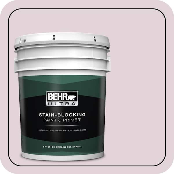 BEHR ULTRA 5 gal. #690E-2 Heather Rose Semi-Gloss Enamel Exterior Paint & Primer