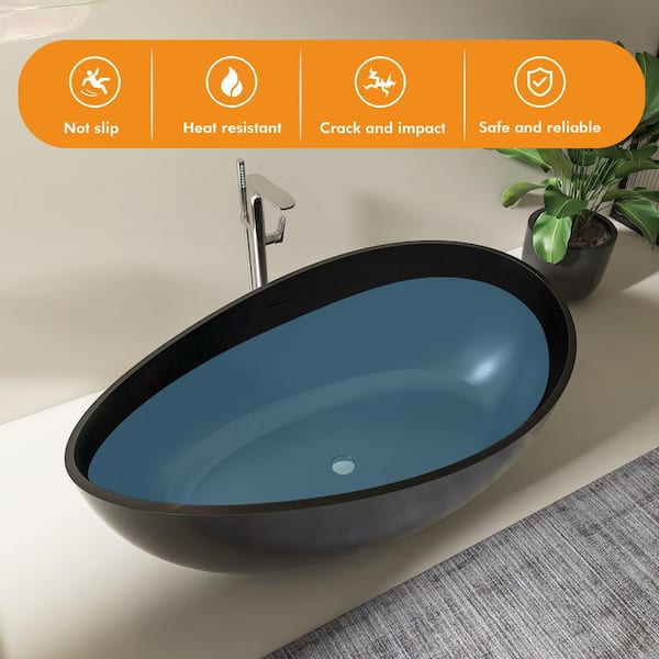 Xspracer Moray 63 in. x 37 in. Solid Surface Stone Resin