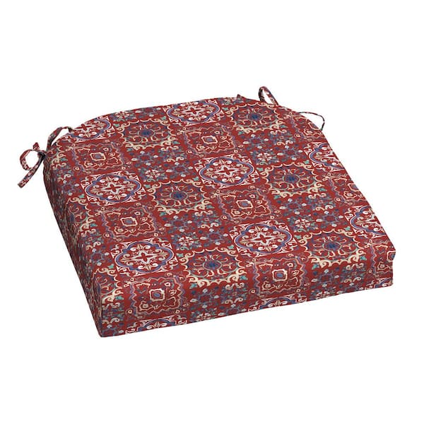 Hampton Bay 20 in. W x 20 in. D Universal Outdoor Seat Pad in Libson Tile