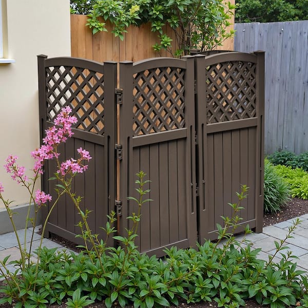Tozey 49.5 in. Polypropylene Garden Fence Privacy Screen with