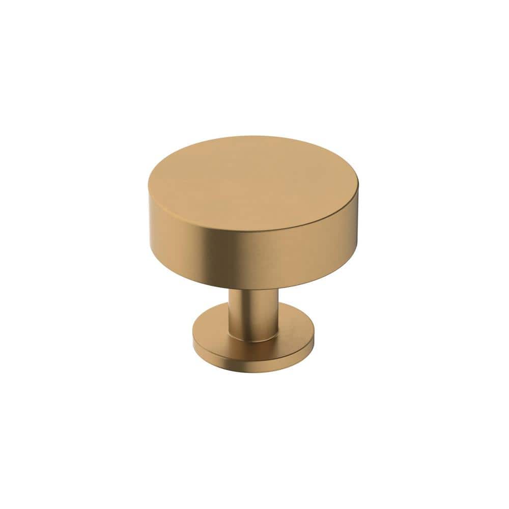 Radius 1-1/4 in. (32mm) Modern Champagne Bronze Round Cabinet Knob