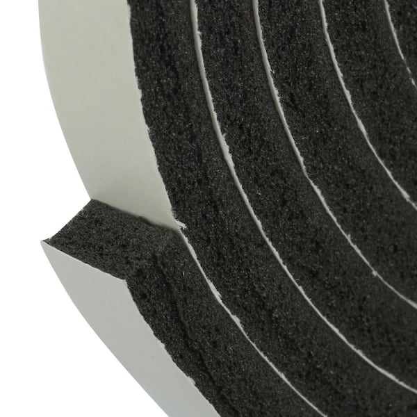 Frost King L346 Charcoal Foam Weatherstrip, 3/4" x 1/2" x 17