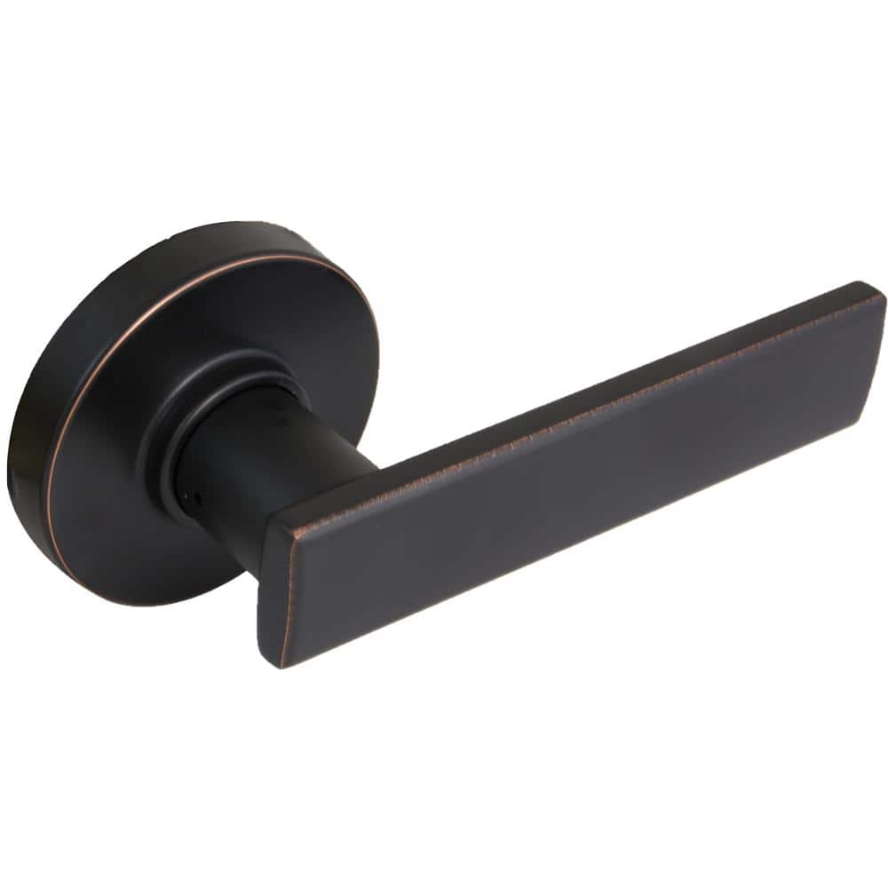 Westwood Aged Bronze Hall/Closet Door Lever with Round Rose