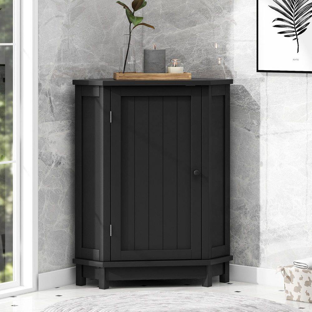 18 in. W x 18 in. D x 31 in. H Black Freestanding Linen Cabinet price history on PriceWatchPro