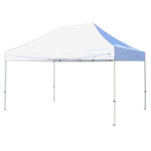 Tuff Tent 10 ft. x 15 ft. White Frame Instant Pop Up Tent with White Cover
