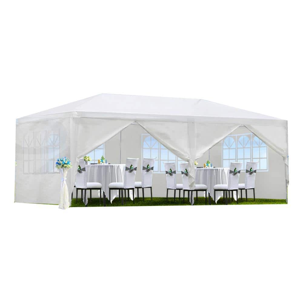 118 in. W x 100 in. H 10x20' Wedding Party Canopy Tent Outdoor Gazebo with 6 Removable Sidewalls price history on PriceWatchPro