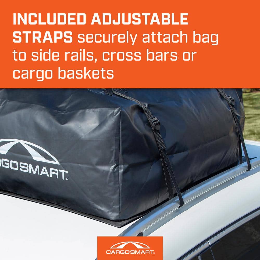 CargoSmart Black Heavy-Duty Vinyl Rooftop Cargo Bag