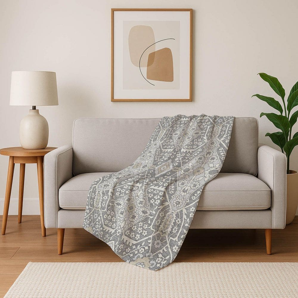 Premium Machine Washable ASB863 Gray 50 in. x 70 in. Sherpa Throw Blanket price history on PriceWatchPro