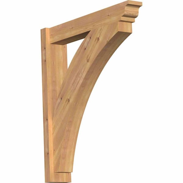 Ekena Millwork 6 in. x 34 in. x 30 in. Western Red Cedar Thorton Traditional Smooth Outlooker