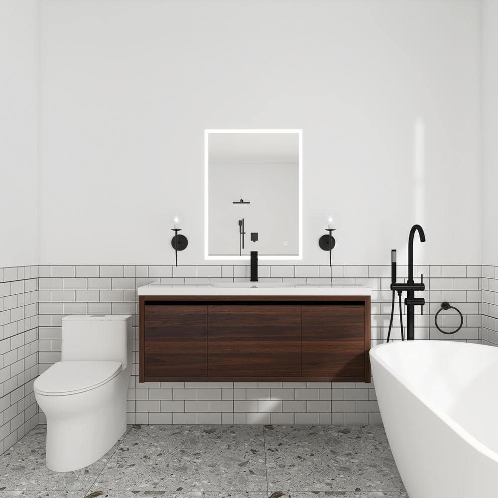 48 in. W x 18 in. D x 21 in. H Single Sink Wall Mounted Bath Vanity in Cali