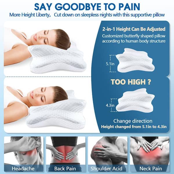 shoulder pain memory foam pillow for back pain