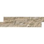 Durango Cream Splitface Ledger Panel 6 in. x 24 in. Travertine Wall Tile (6 sq. ft. / case)