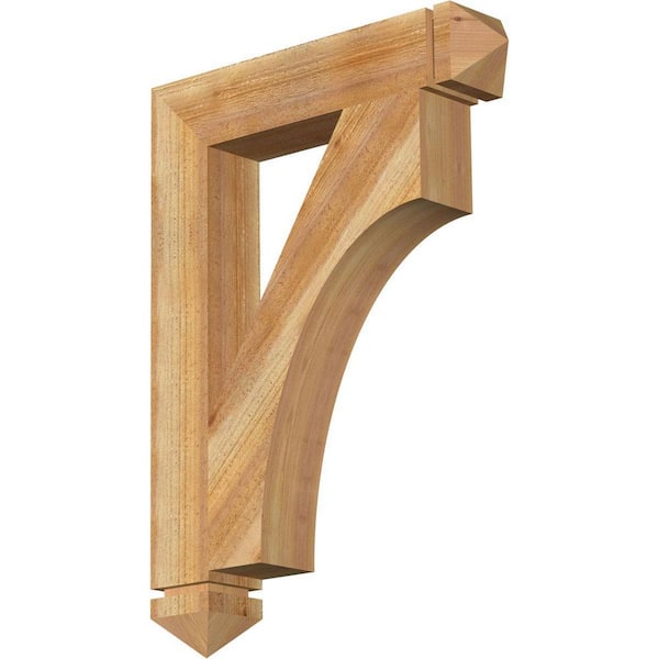 Ekena Millwork 4 in. x 30 in. x 22 in. Western Red Cedar Westlake Arts and Crafts Rough Sawn