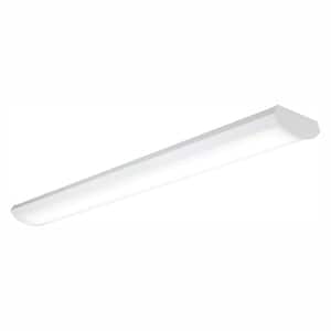 4 ft. 32-W Equivalent White Low Profile Linear Integrated LED Wrap Light Fixture, 3200 Lumens
