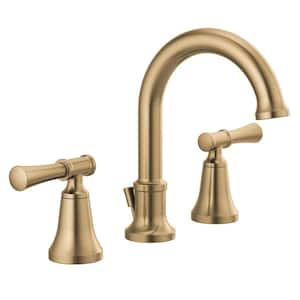 Chamberlain 8 in. Widespread Double Handle Bathroom Faucet in Champagne Bronze