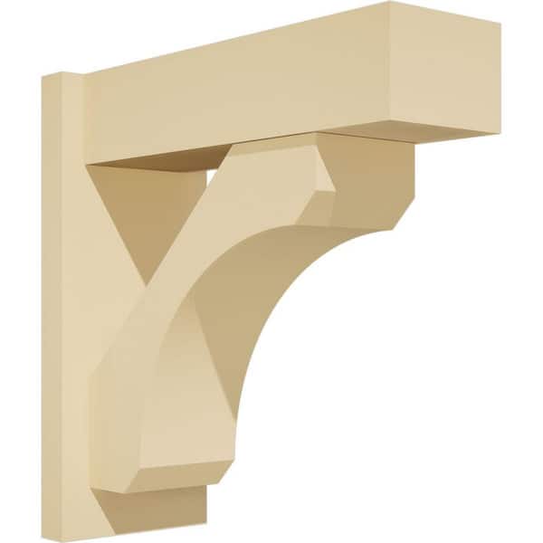 Ekena Millwork Legacy 7 in. W x 18 in. H x 18 in. D Signature Urethane Polyurethane Outlooker with Block Ends