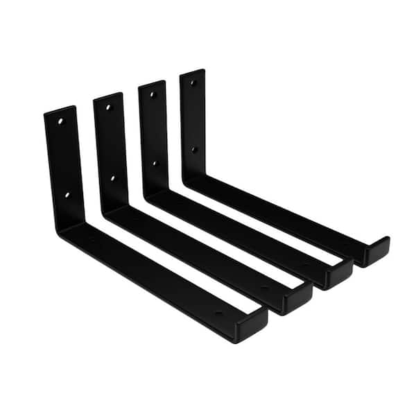 Angel Sar 12 in. Shelf Bracket for DIY Floating Shelf (6-Pack)