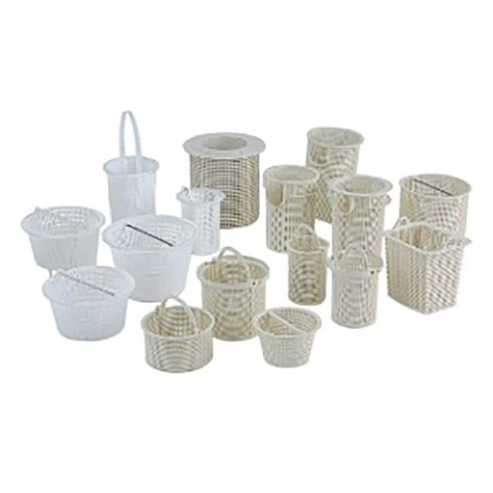 White Plastic Pool Pump Strainer Basket Replacement