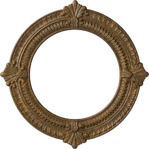 13-1/8 in. x 8 in. ID x 5/8 in. Benson Urethane Ceiling Medallion (Fits Canopies upto 8 in.), Rubbed Bronze