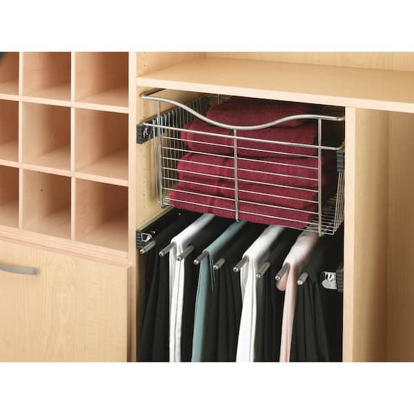 Rev-A-Shelf 30 in Closet Pullout Basket CB-301407-1-Chrome