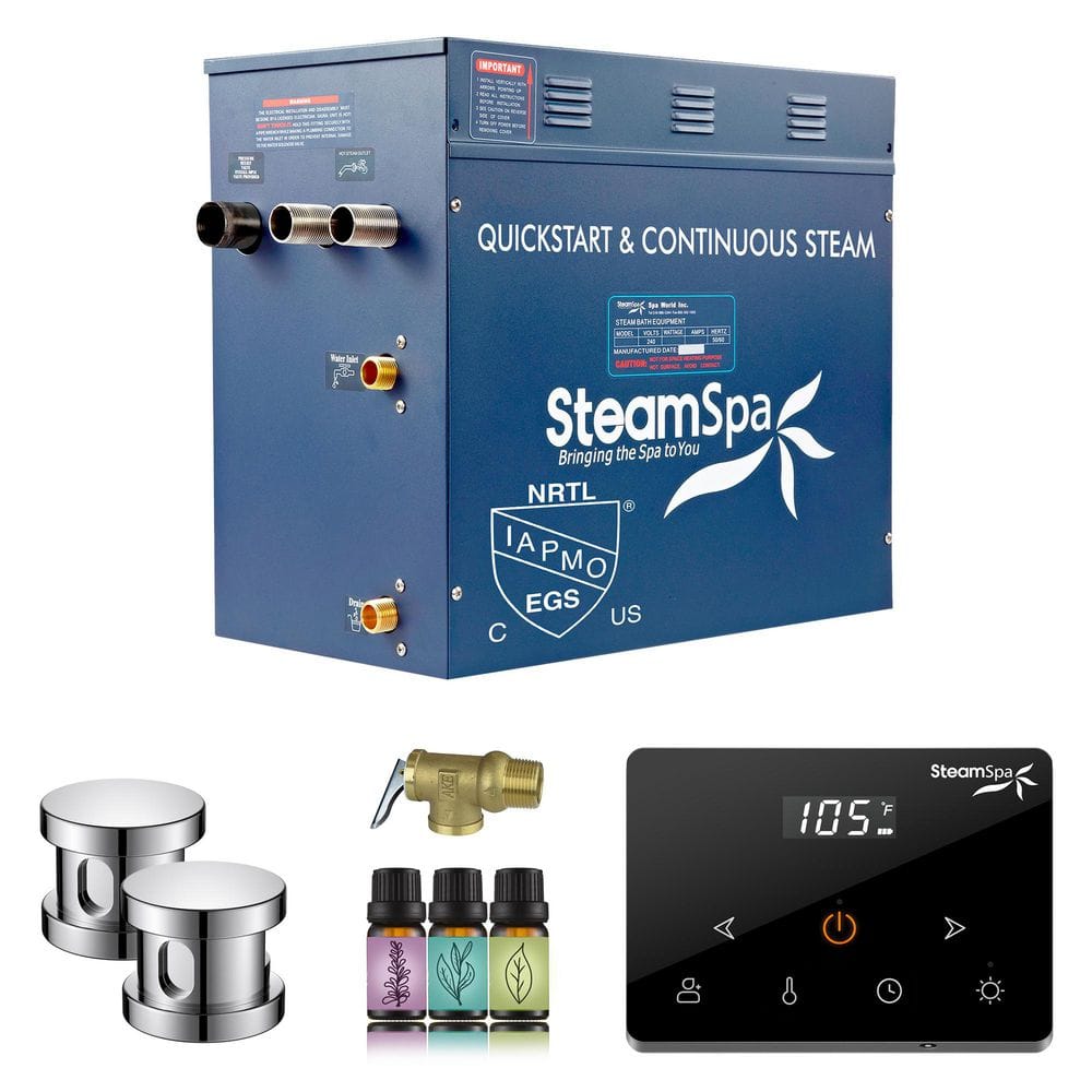 Oasis Series 12000-Watt Steam Generator with Continuous Steam Plus Fully Wireless Handheld Control in Polished Chrome price history on PriceWatchPro