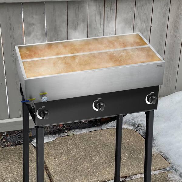 Maple Syrup Evaporator Pan, 47 Gal., 683-Cups of 8.8 oz. Maple Syrup, Flat Evaporator Pan, Stainless Steel, Cookware Set
