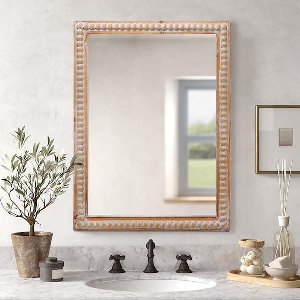 Blisstyle Antique Natural 22.1 in W x 30 in. H Art Deco Rectangle