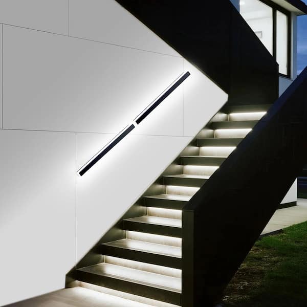 Outdoor Wall Lights, 2 Pack, 3.28 ft. Long RGB Modern Exterior, 2700K-6000K, IP65, Integrated LED Strip Light Fixture