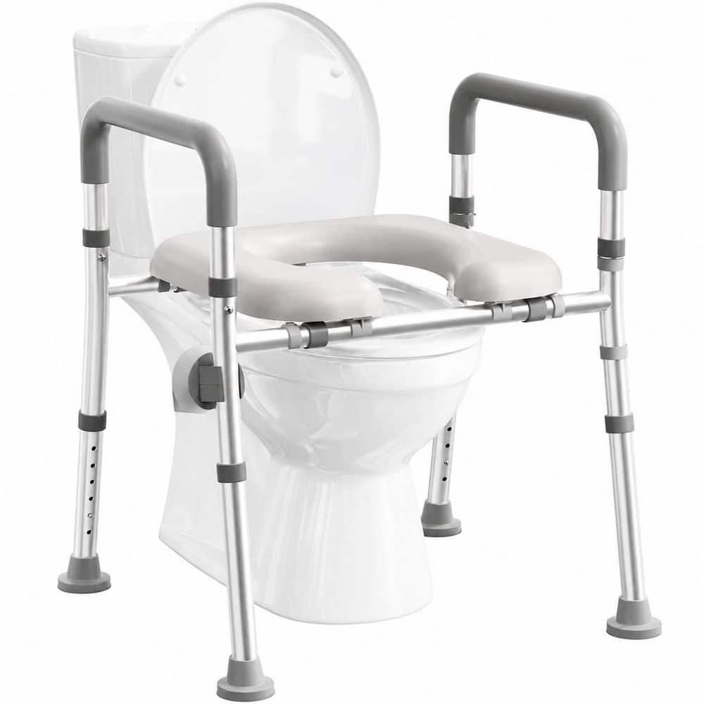 Raised Toilet Seat Riser with Adjustable Height and Width Handles, Supports up to 400 lbs, Fits Most Toilets price history on PriceWatchPro