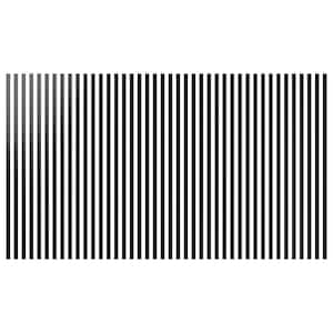 Adjustable Slat Wall 1/8 in. T x 1 ft. W x 4 ft. L Black Acrylic Decorative Wall Paneling (42-Pack)