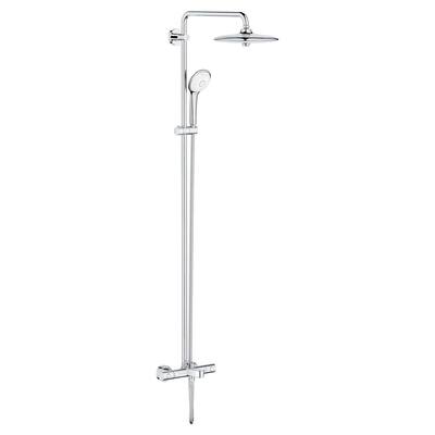 Euphoria 3-Spray Thermostatic Bath and Shower System in StarLight Chrome (Valve Included)