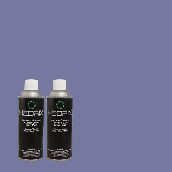 Hedrix 11 oz. Match of 600B-6 Sudden Sapphire Gloss Custom Spray Paint (2-Pack)