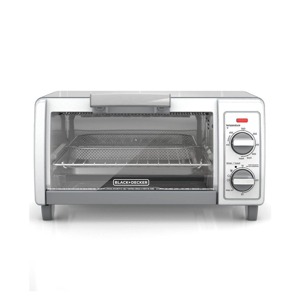 BLACK+DECKER 1150W 4-Slice Silver Toaster Oven TO1701SG-ID - The