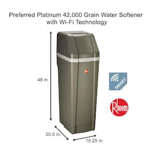 42,000 Grain Preferred Platinum Wi-Fi Enabled Smart Water Softener for Hard Water and Iron Reduction