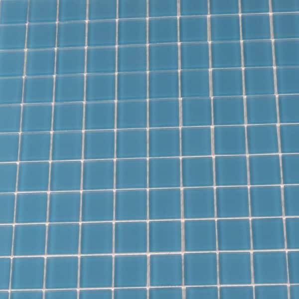 Apollo Tile Sky Blue 4 in. x 5 in. Matte Finished Glass Mosaic