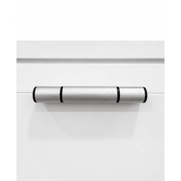 TEZA DOORS Teza 59.5 in. x 35.5 in. White Aluminum Low-E Double