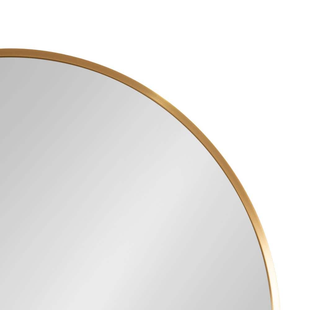 Zayda Full Length Gold Aluminum Rectangular Arch Mirror