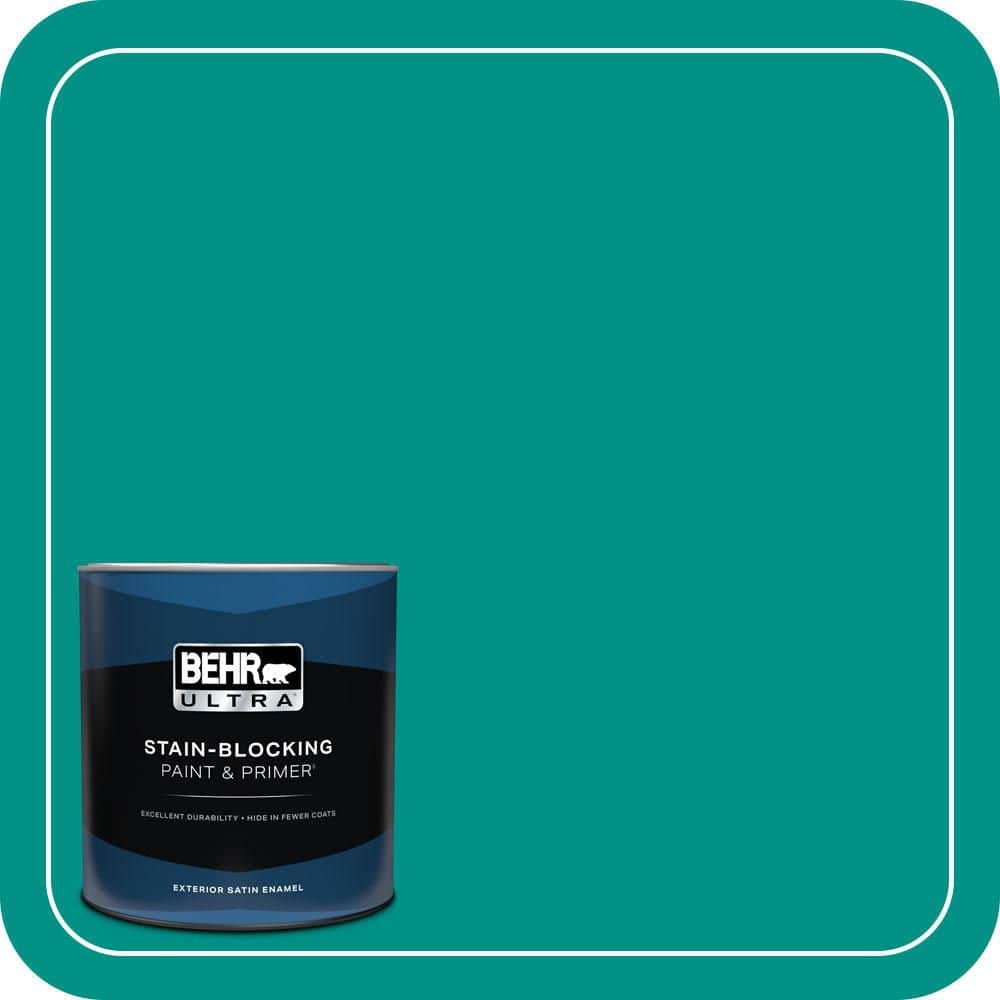 1 qt. #490B-6 Emerald Coast Satin Enamel Exterior Paint & Primer price history on PriceWatchPro