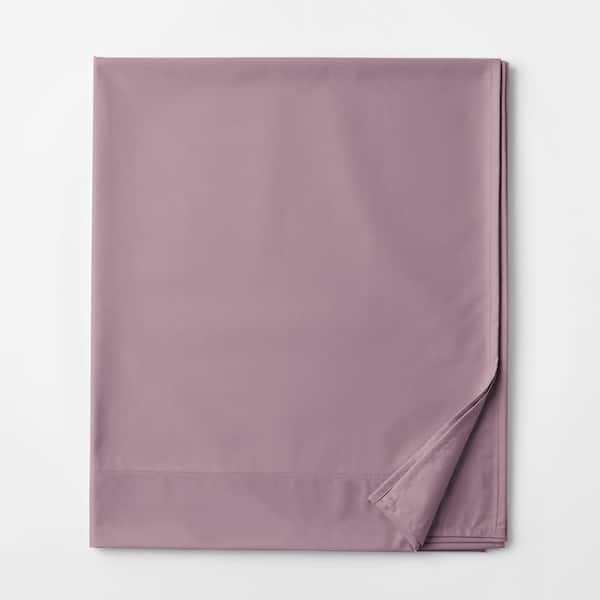 Legends Hotel Wisteria 450-Thread Count Wrinkle-Free Supima Cotton Sateen King/Cal King Flat Sheet
