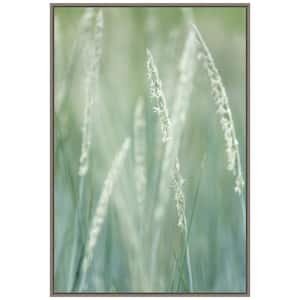 Abstract of beach rye grass" by Don Paulson 1 Piece Floater Frame Color Nature Photography Wall Art 33 in. x 23 in.