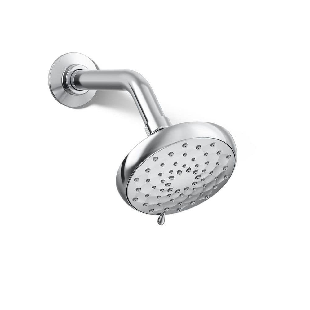 Awaken 3-Spray Patterns 4.6 in. H Single Wall Mount Fixed Shower Head in Polished Chrome price history on PriceWatchPro