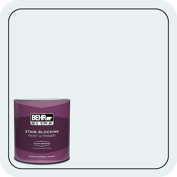 BEHR ULTRA 1 qt. #BL-W04 Ethereal White Extra Durable Eggshell Enamel Interior Paint & Primer