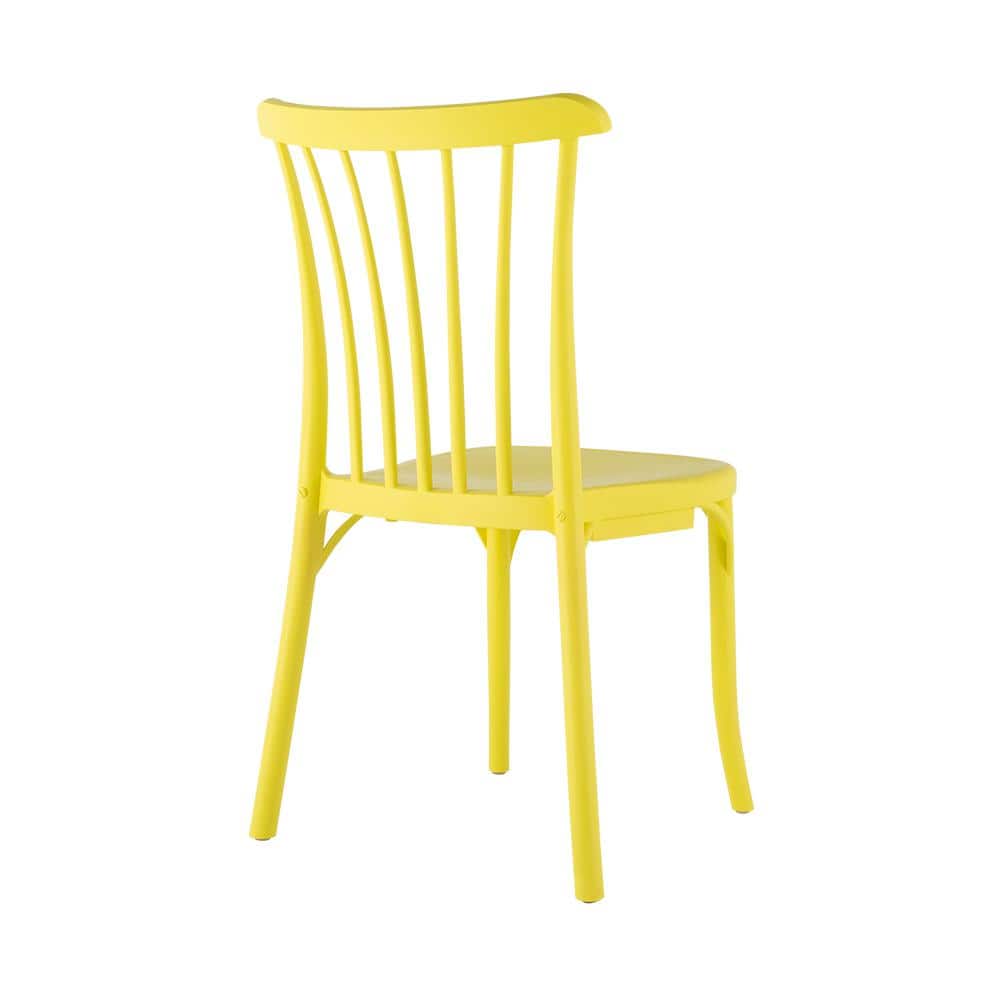 Lagoon Stackable Rio Yellow Polypropylene Dining Chair