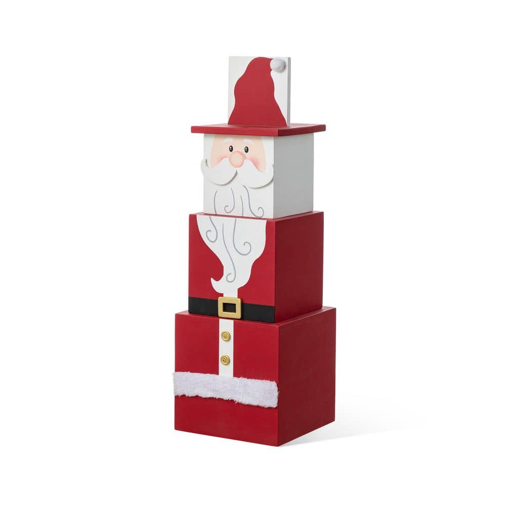 24.5 in. H Christmas Wood Santa and Nutcracker Reversible Boxed Porch Decor price history on PriceWatchPro