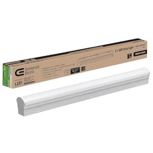 Direct Wire Power 2 ft. 34-Watt Equivalent Integrated LED White Strip Light Fixture 4000K Bright White 1800 Lumens