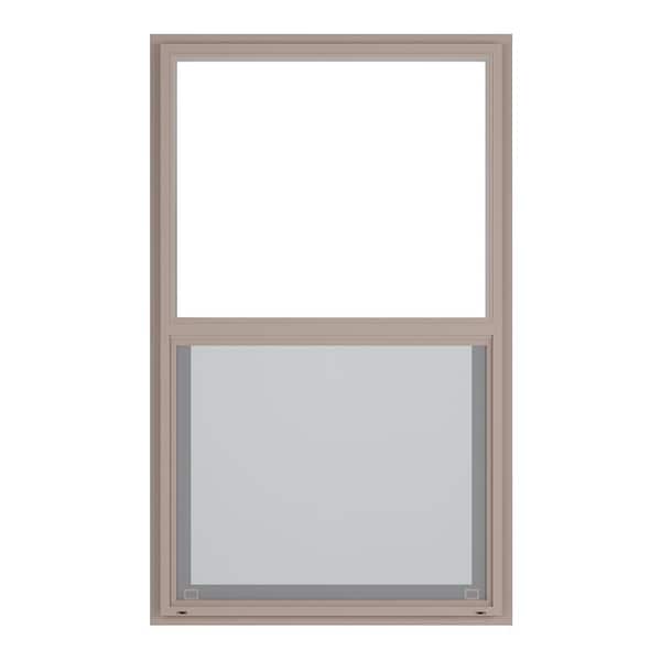 35.5 in. x 59.5 in. Select Series Single Hung Vinyl Clay Window with HPSC Glass and Screen Included