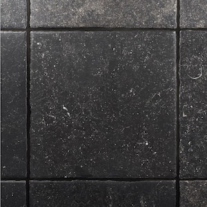 Reno Black 18 in. x 18 in. Satin Marble Floor and Wall Tile (9 sq. ft./Case)