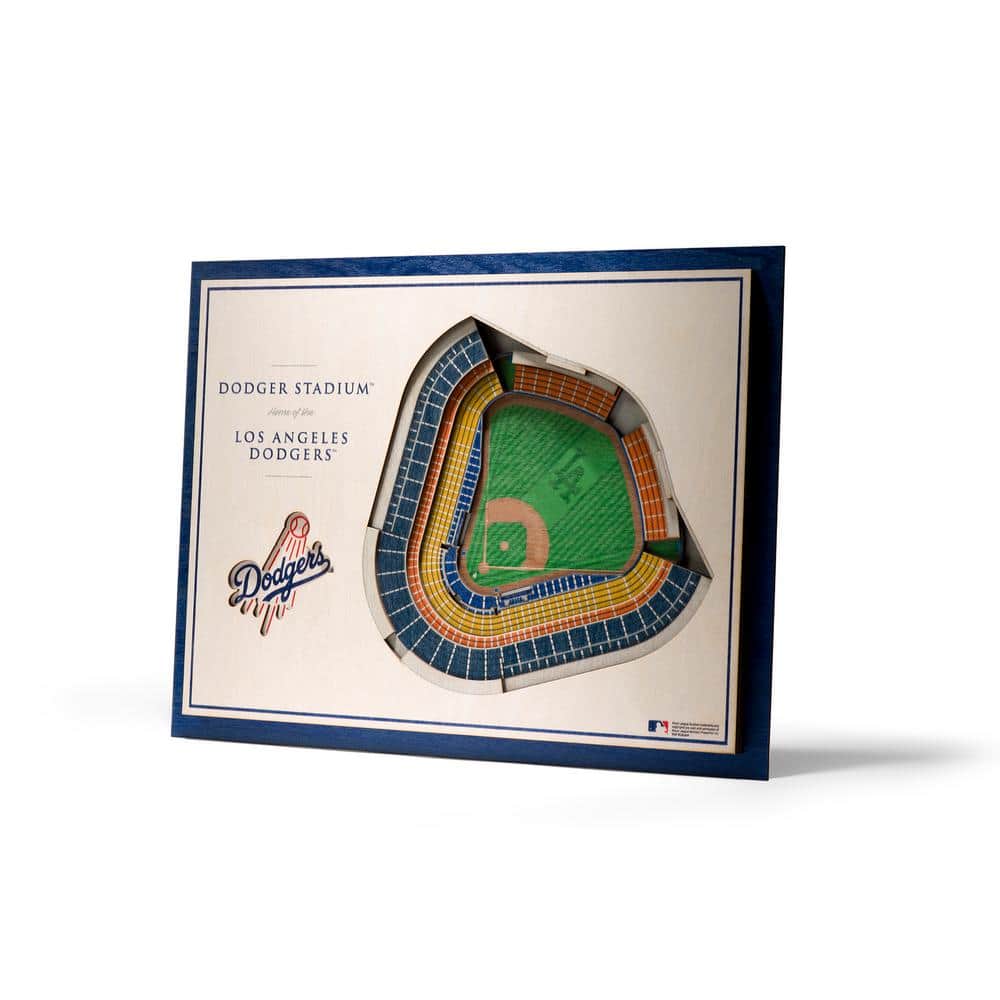 YouTheFan MLB Los Angeles Dodgers 5-Layer Stadiumviews 3D Wooden Wall Art  5028809 - The Home Depot